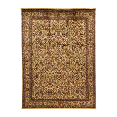 Tapis ivoire noué à la main de haute qualité