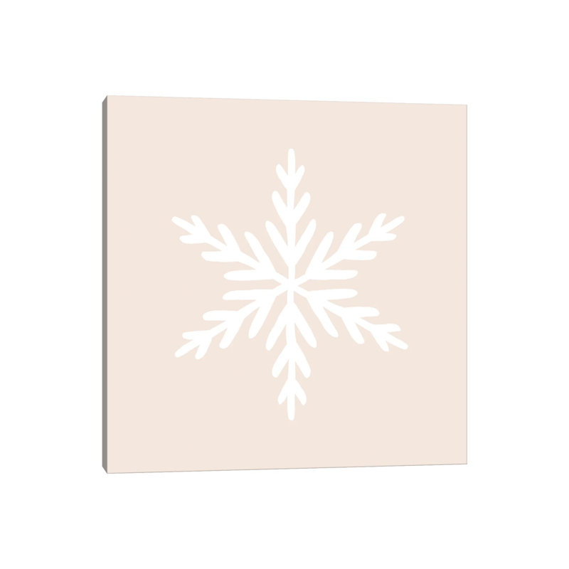 Snowflake - Wrapped Canvas Print, 30.48 cm H x 30.48 cm W