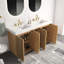 Meuble-lavabo double en chêne Knotty-131376492