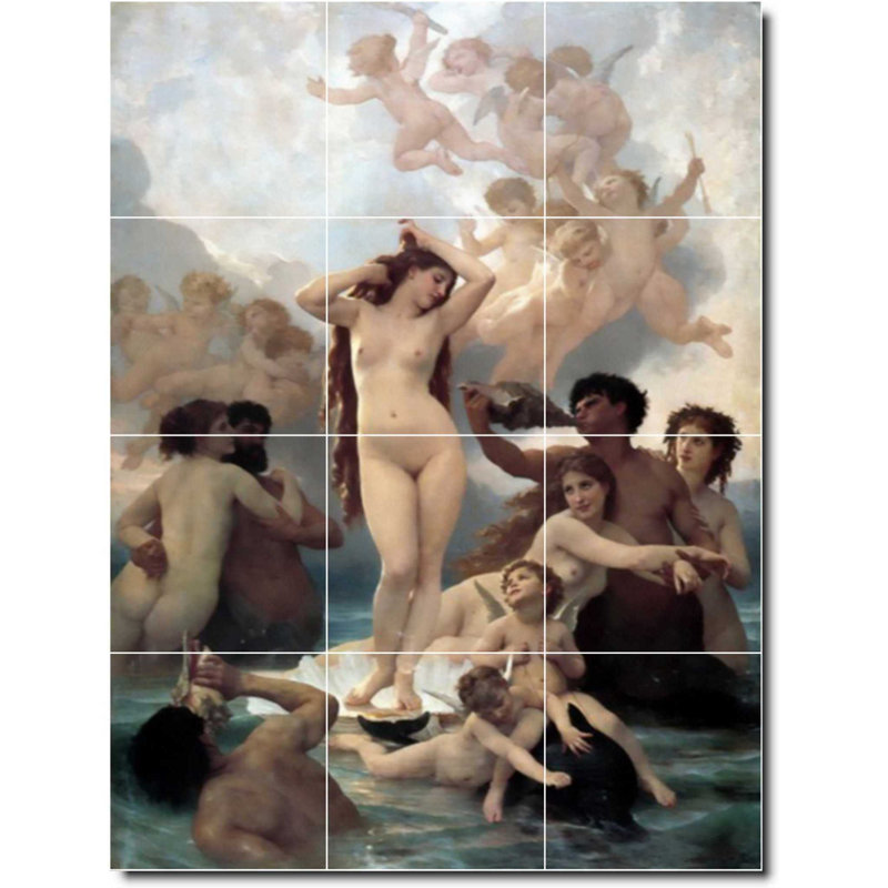 Carreau de peinture murale 24 po x 32 po 8 po x 8 po, Mythologie - 753