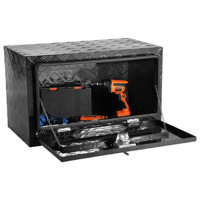 Underbody Aluminum Truck Tool Box 30" X 14" X 16" Trailer RV Tool Storage