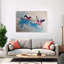 «Vibrant Flamingo Flight», impression d'oiseau coloré coloré, impression de nature tropicale-129708296