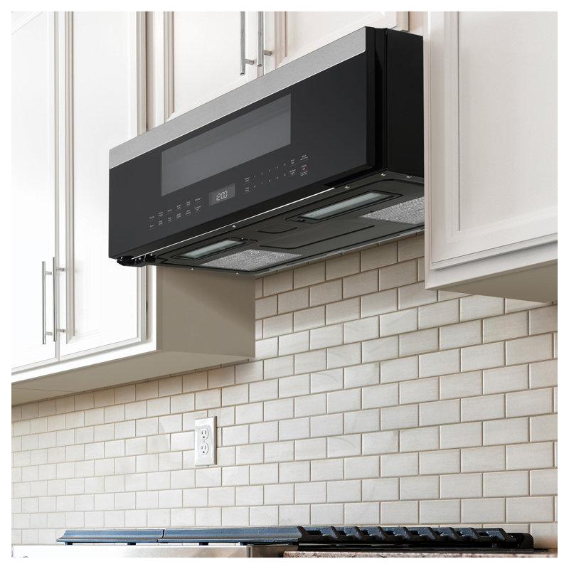 29.88'' 1.2 cu. ft. 1000 - Watt External over-the-Range Microwave with Sensor Cooking, Gray/Black
