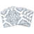 Blanc / motif géométrique gris clair