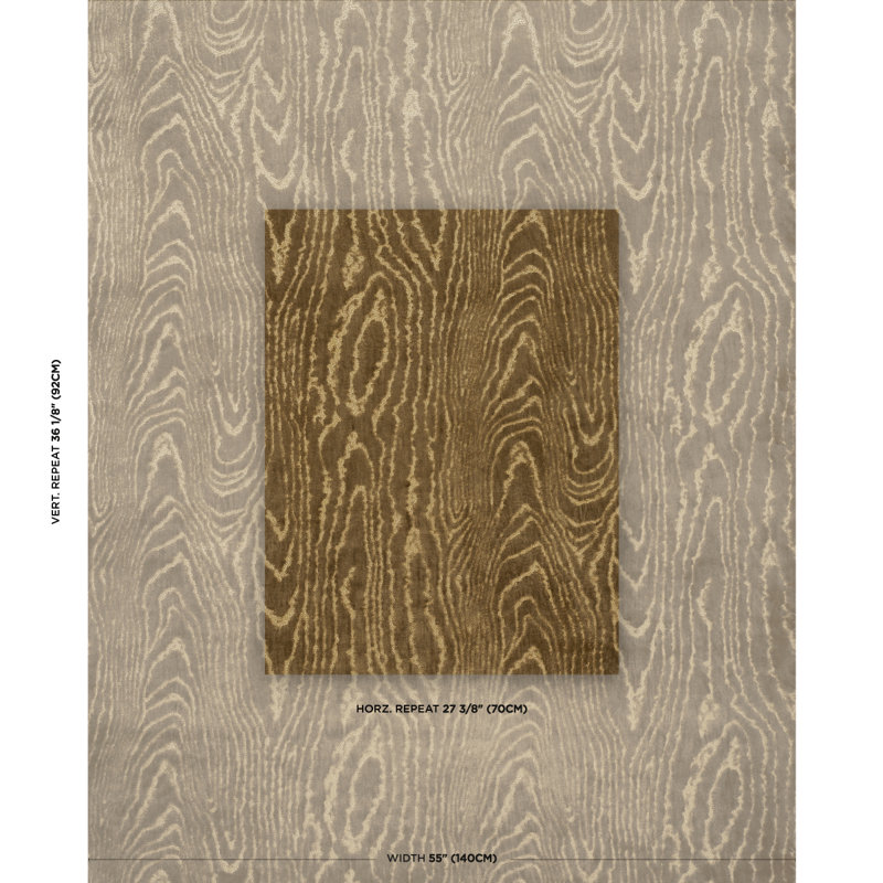 Marisa Moire Velvet Fabric, Camel