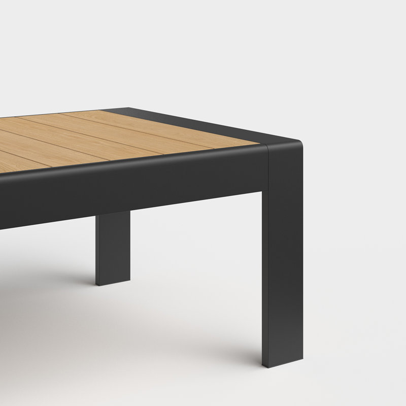 Table de bout rectangulaire en aluminium