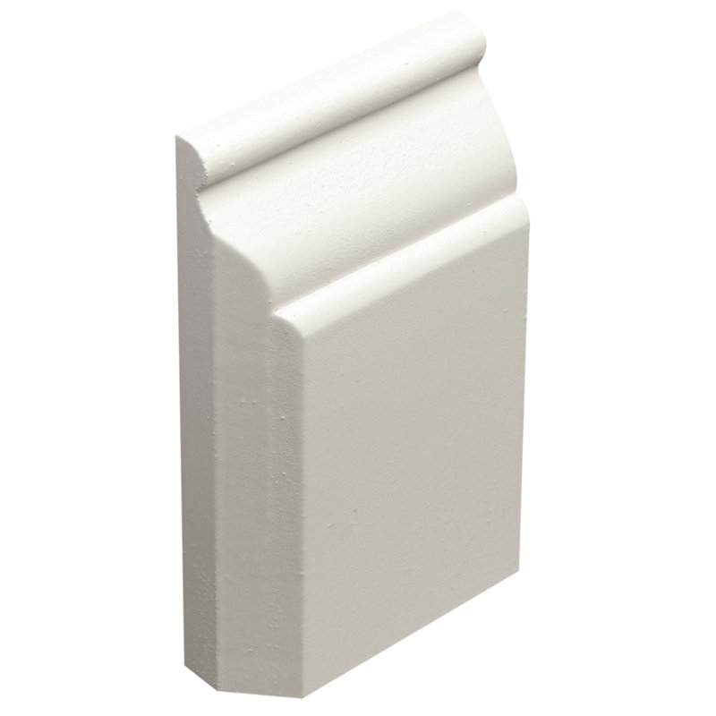 Primed Radiata Pine Traditional Baseboard Moulding Block