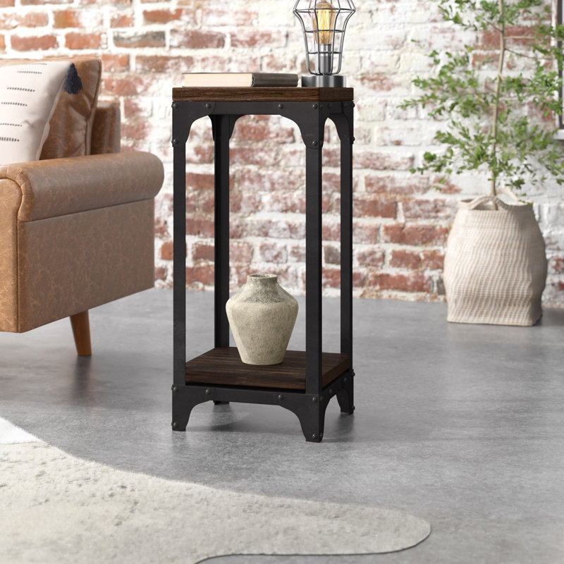Jet Elio End Table, Dark Brown