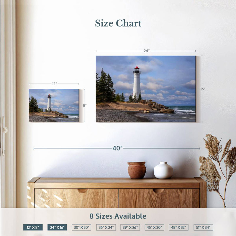 Phare d'Aletra, H 16 po x l 24 po