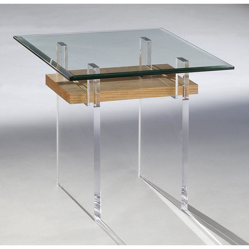 Glass Top End Table