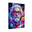 Portrait d'Einstein cosmique avec planètes et galaxies-562696017