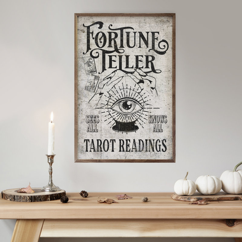 Fortune Teller White, 10" W x 16" H