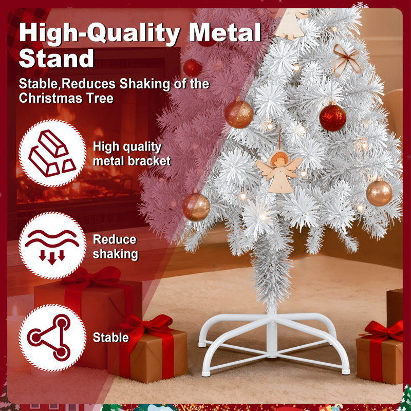 Christmas Tree, 1.2M, White