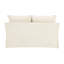 Shane Beige Linen Loveseat W/2 Pillows