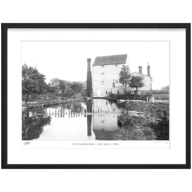 Littlebourne, the Mill 1903 1 Piece Single Picture Frame Wall Art, 40cm H x 50cm W x 2.3cm D