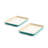 Greenlife Healthy Ceramic Nonstick Sheet, 9" X 7" Toaster Oven Cookie Sheet Baking Pan Set, PFAS-Free, PFOA-Free, Turquoise