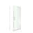 32-36"W X 72"H Left And Right Opening Universal Pivot Shower Door, Open Outside, With 1/4" And 5/16"  Tempered Glass And Brushed Nickel Finish-122371907