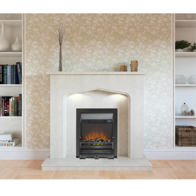 Finbar Belfry Heating 48cm W Electric Fireplace Insert with 4000 BTU, Black