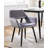 Kristina 17'' H Velvet Upholstered Metal Armchair-1805382027