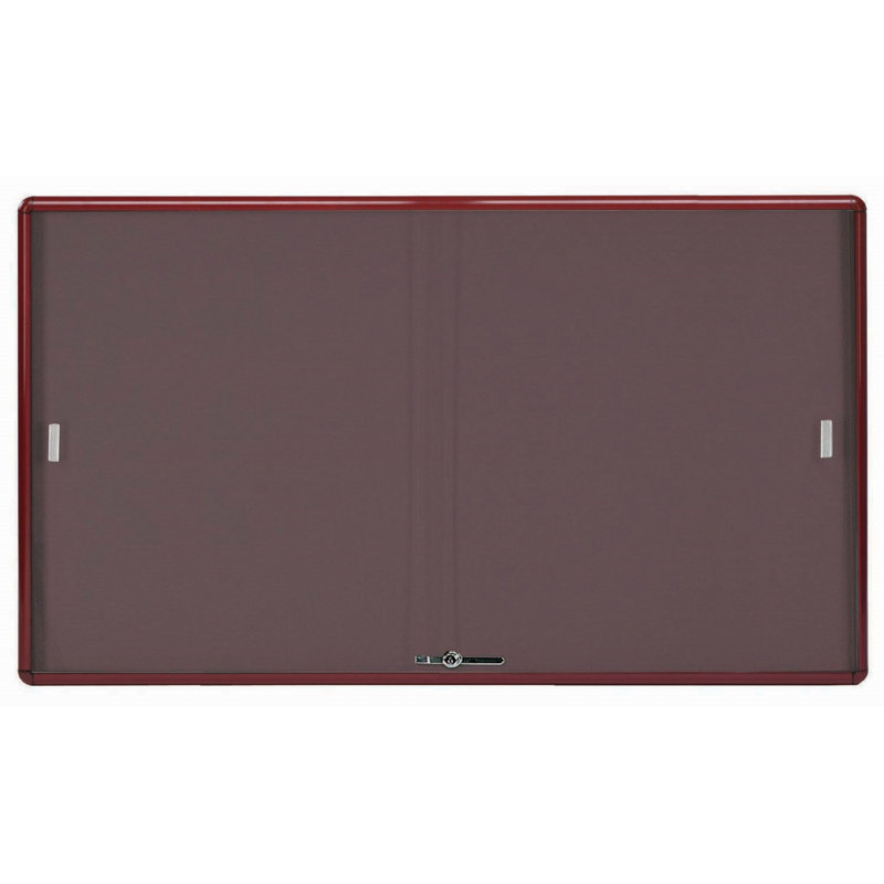 AARCO No Fabric Bulletin Board, Burgundy Fabric, Burgundy, 36" H x 60" W
