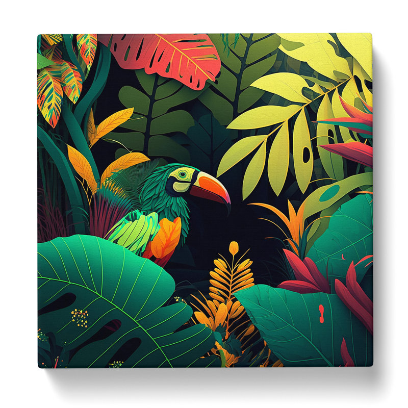 Jungle Graphic - No Frame Print, 35cm H x 35cm W x 3cm D