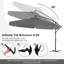 Parasol suspendu en porte-à-faux 10 pi-1865110369