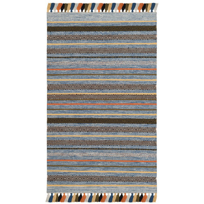 Montauk Hand Woven Cotton Striped Rug