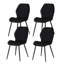 Norred Modern Velvet Dining Chair with Ergonomic Backrest, Set of 4-88112303