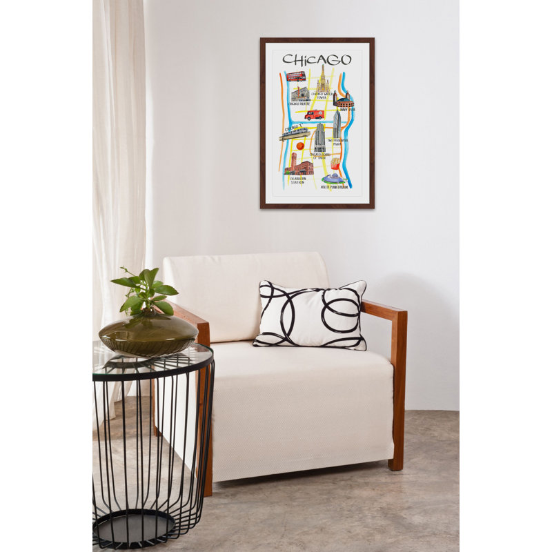 Chicago Architecture - Single Picture Frame Painting, 91cm H x 61cm W
