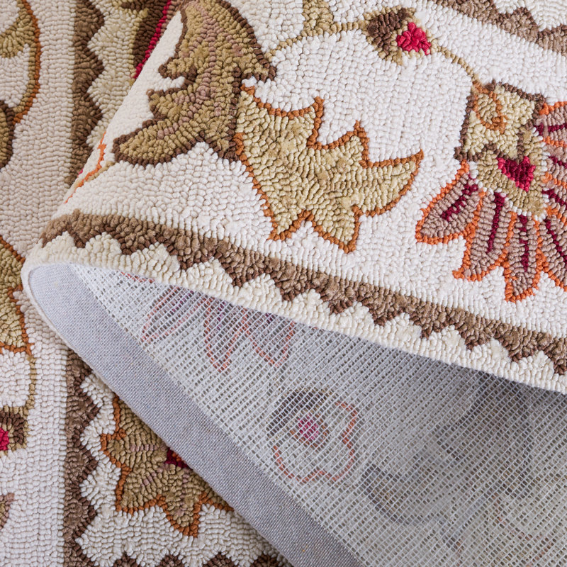 Suisun Hand Hooked Performance Oriental Rug, Rectangle 6' x 9'