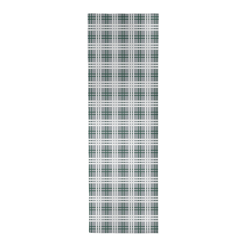 Tapis à carreaux gris, Rond 5 pi