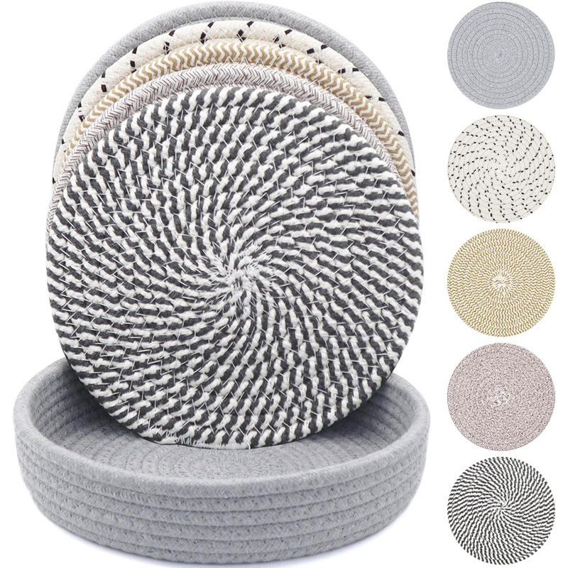Sous-plats de 10 pouces pour plats chauds, plats chauds et casseroles - 5 pièces