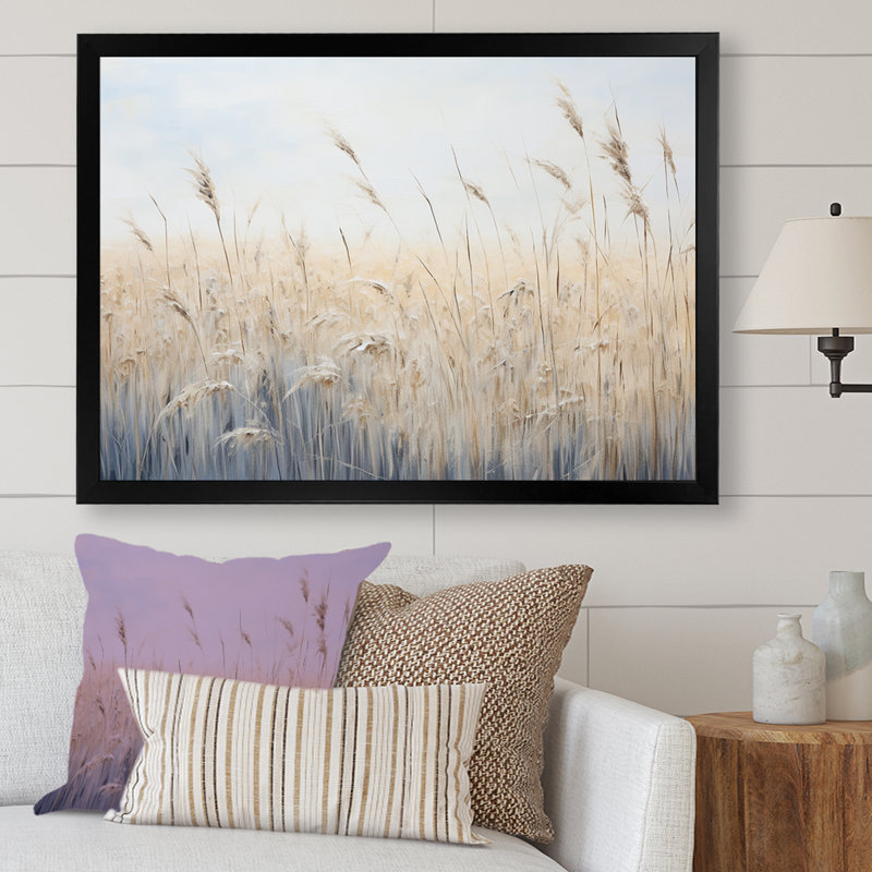Prairies majestueuses prairies VII, H 30 po x l 40 po x P 1,5 po, Cadre simple noir