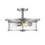 Plafonnier semi-encastré cylindrique simple 15,75 po Attah
