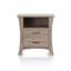 Charmante table d'appoint rustique avec options de rangement polyvalentes