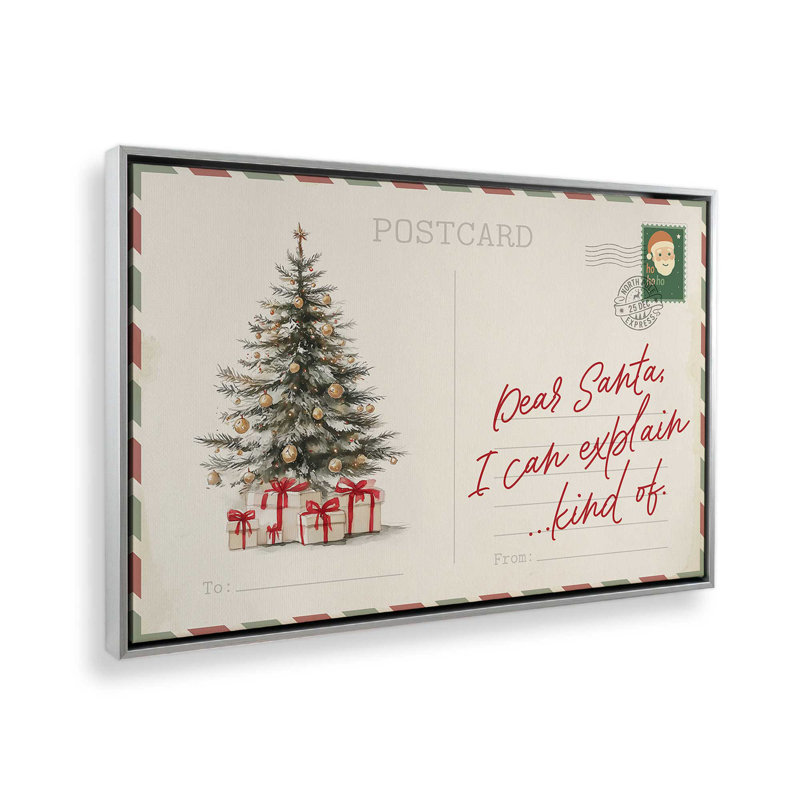 Impression sur toile, carte postale confession, H 8,75 po x l 12,75 po, Chrome poli