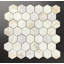2 in. x 2 in. Honeycomb Polished Marble and Stone Tile-50872618