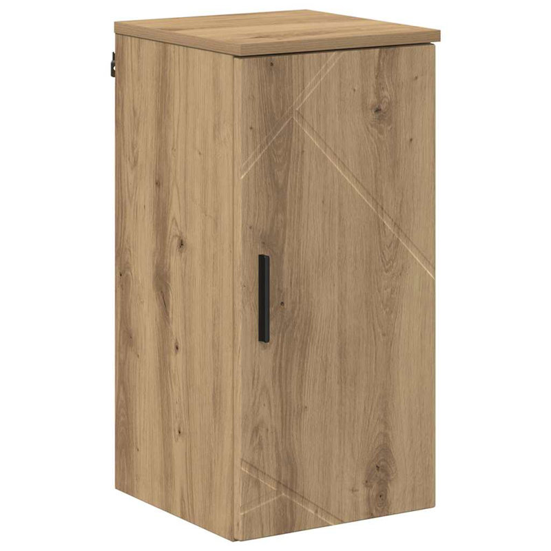 30cm Wall Mounted Bathroom Vanity Base Only, Artisan Oak