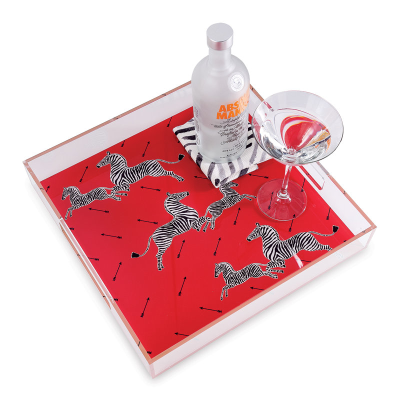 Scalamandre Maison Tray, Red