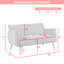Piper Soft Touch Fabric 2 Seater Sofa-123627406