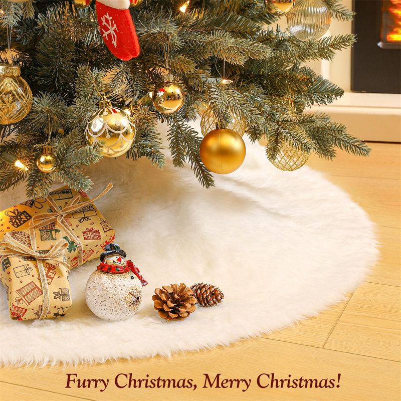 Faux Fur Tree Skirt