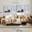 «Snow Bathing Bison», 3 pièces sur toile-98562733