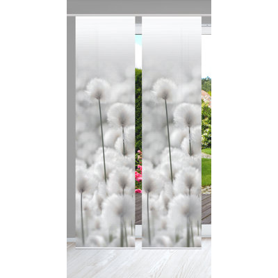 Semi Sheer Sliding Panel Pair