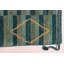 Tapis sarcelle Pak Finest Marrakesh 4 pi 4 po x 12 pi 4 po