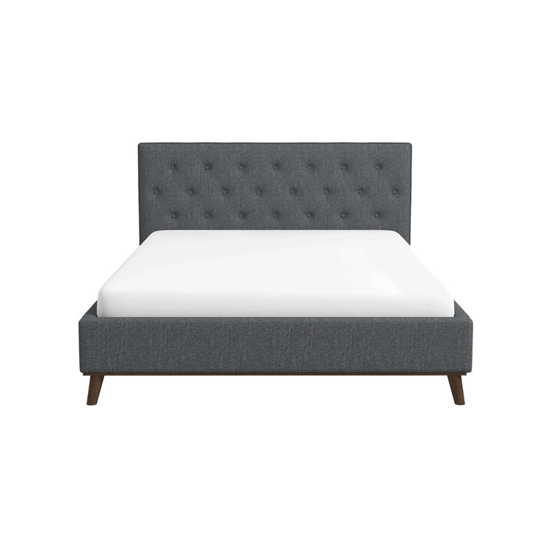 Lit plateforme très grand Graceville, gris, Grand