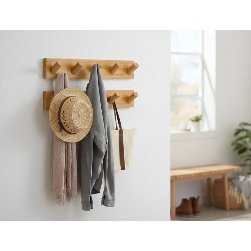 Metal Wall Mounted Required 5 - Hook Coat Rack