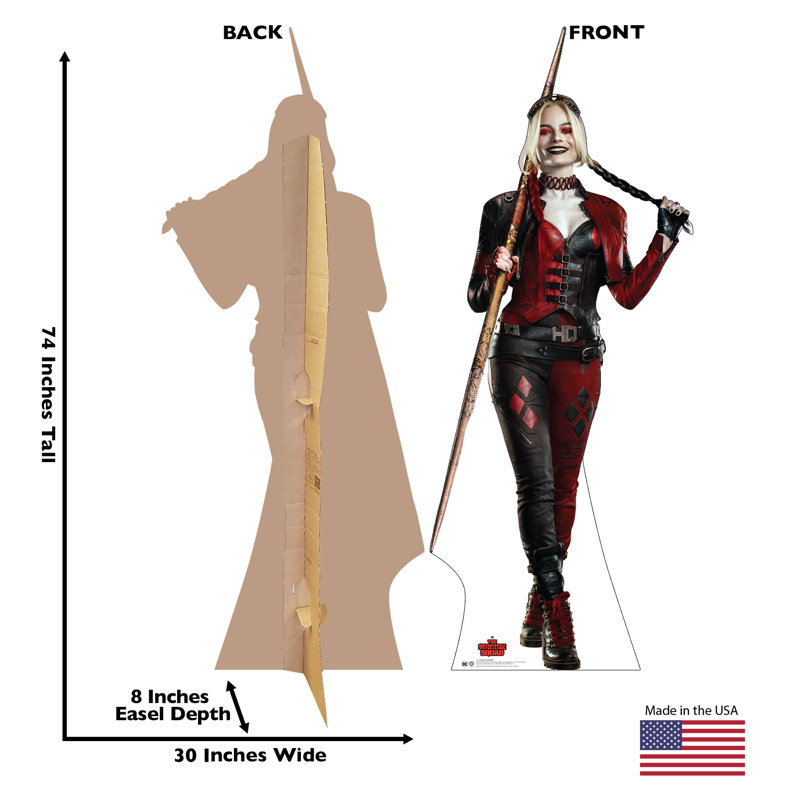 Harley Quinn Life-Size Cardboard Standup Cutout - 74" x 30"