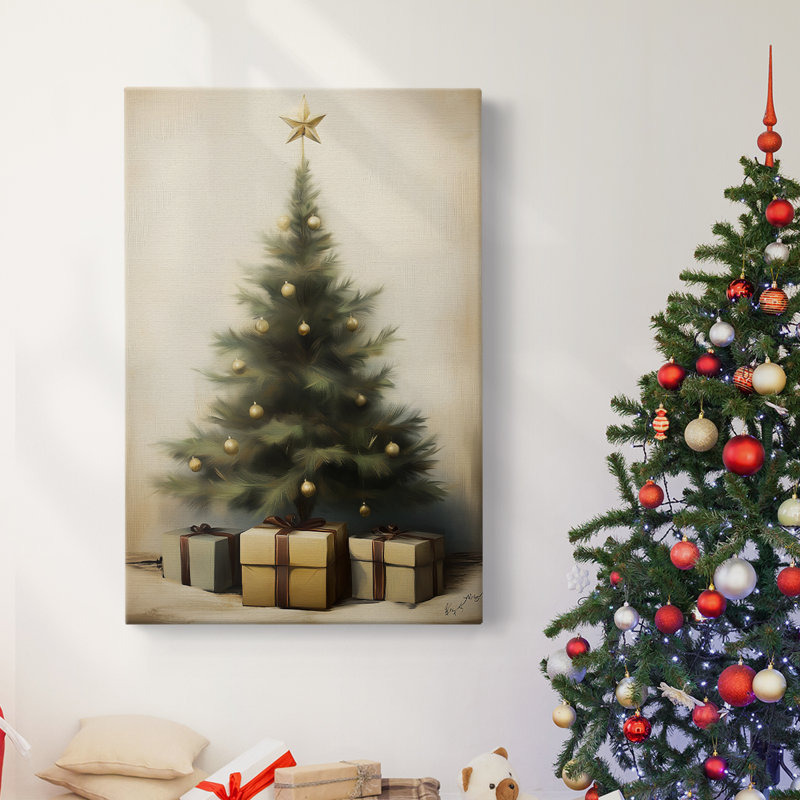 Art des Fêtes de Noël - Toile tendue avec châssis - Série 2-CCDSC, H 60 po x l 40 po