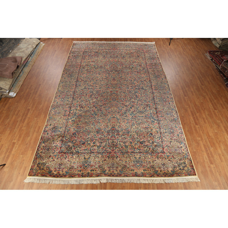 Tapis traditionnel avant teinture végétale pré-1900 11 x 18