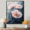 «Frosty Field Peony Elegance III», reproduction sur toile
